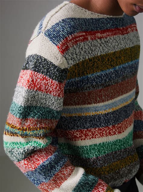 merino woll sweater burberry multicolor stripes|Burberry Merino Wool Striped Sweater .